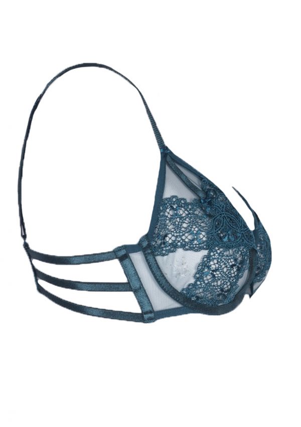 Rive Gauche Teal Underwired Bra