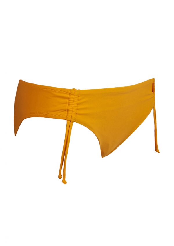On Ice Papaya Ruched Bikini Bottoms