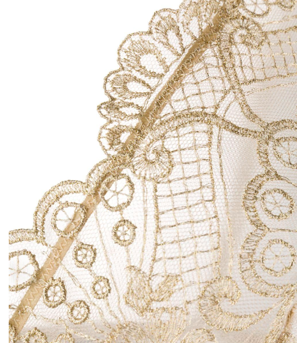 Christmas Gold Triangle Bra