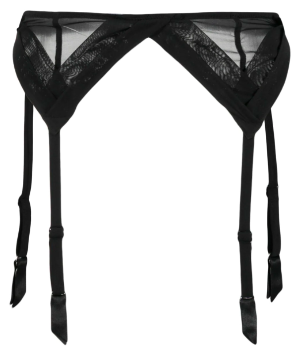 Encens Moi Black Suspender Belt