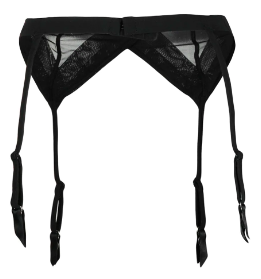 Encens Moi Black Suspender Belt