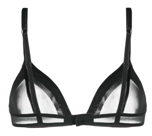 Encens Moi Black Triangle Bra