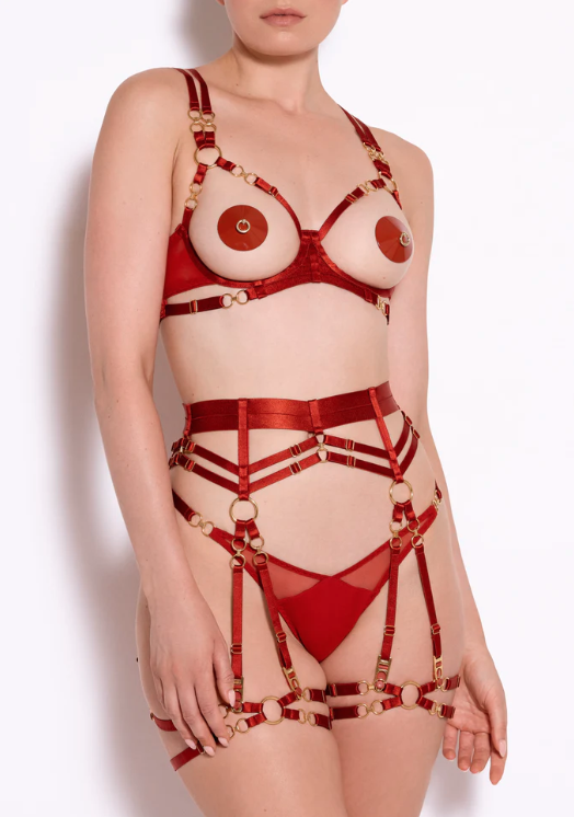 Kleio Red Suspender