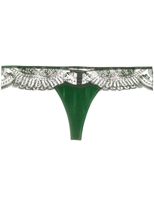 Dark Green Thong