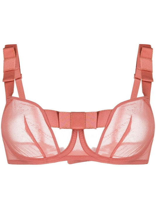 Audacieuse Rose Underwired Half Cup Bra