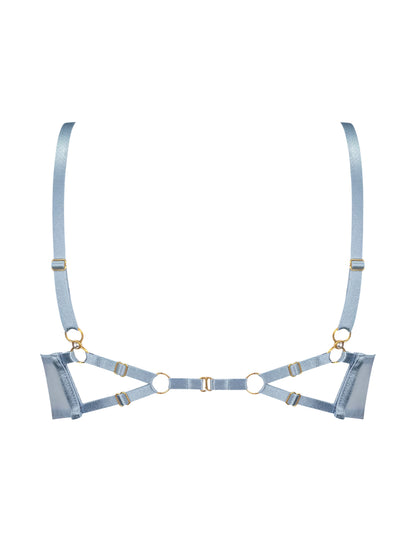 Pearl Dusty Blue Balconette Wire Bra
