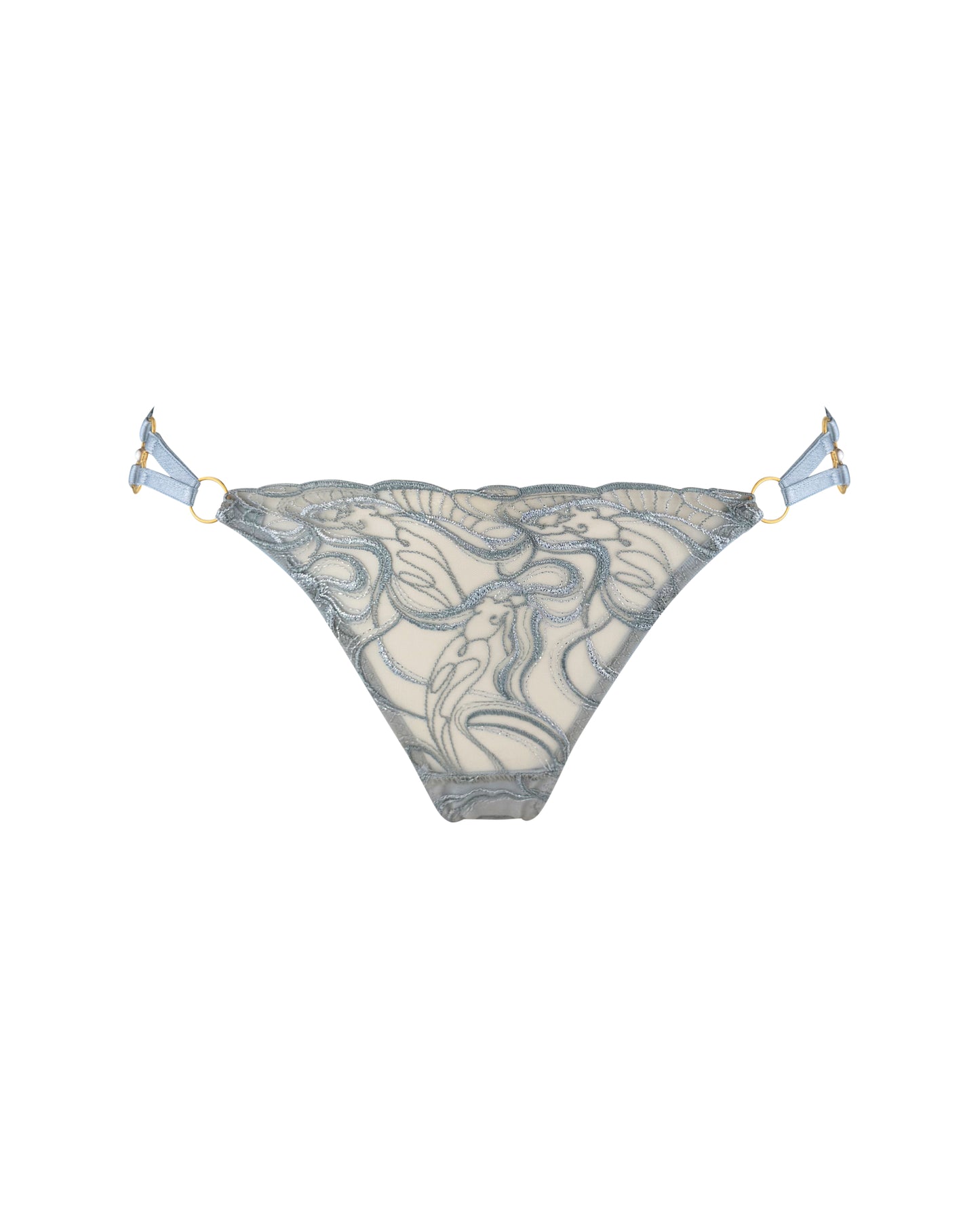 Pearl Dusty Blue Open Back Brief