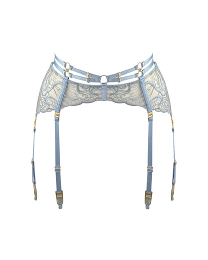 Pearl Dusty Blue Suspender