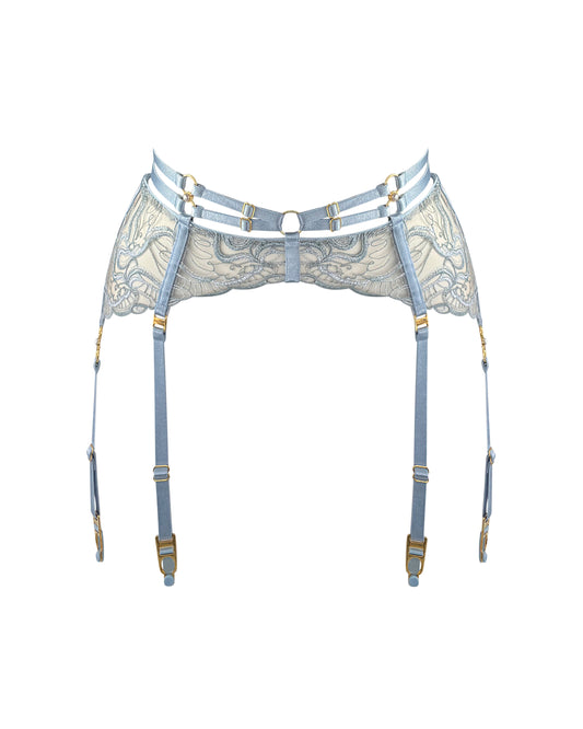 Pearl Dusty Blue Suspender