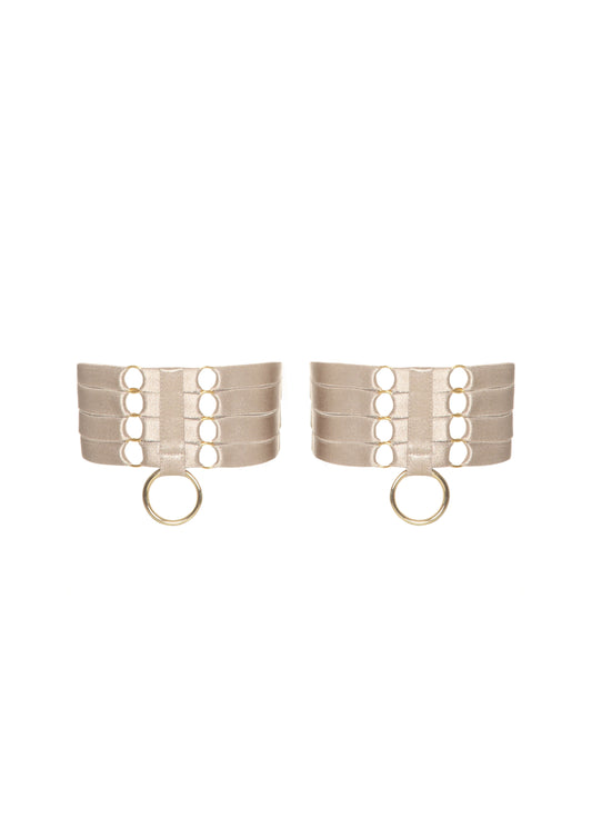 Caramel Bondage Webbed Garters