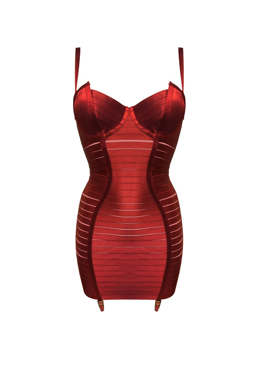 Red Adjustable Angela Dress