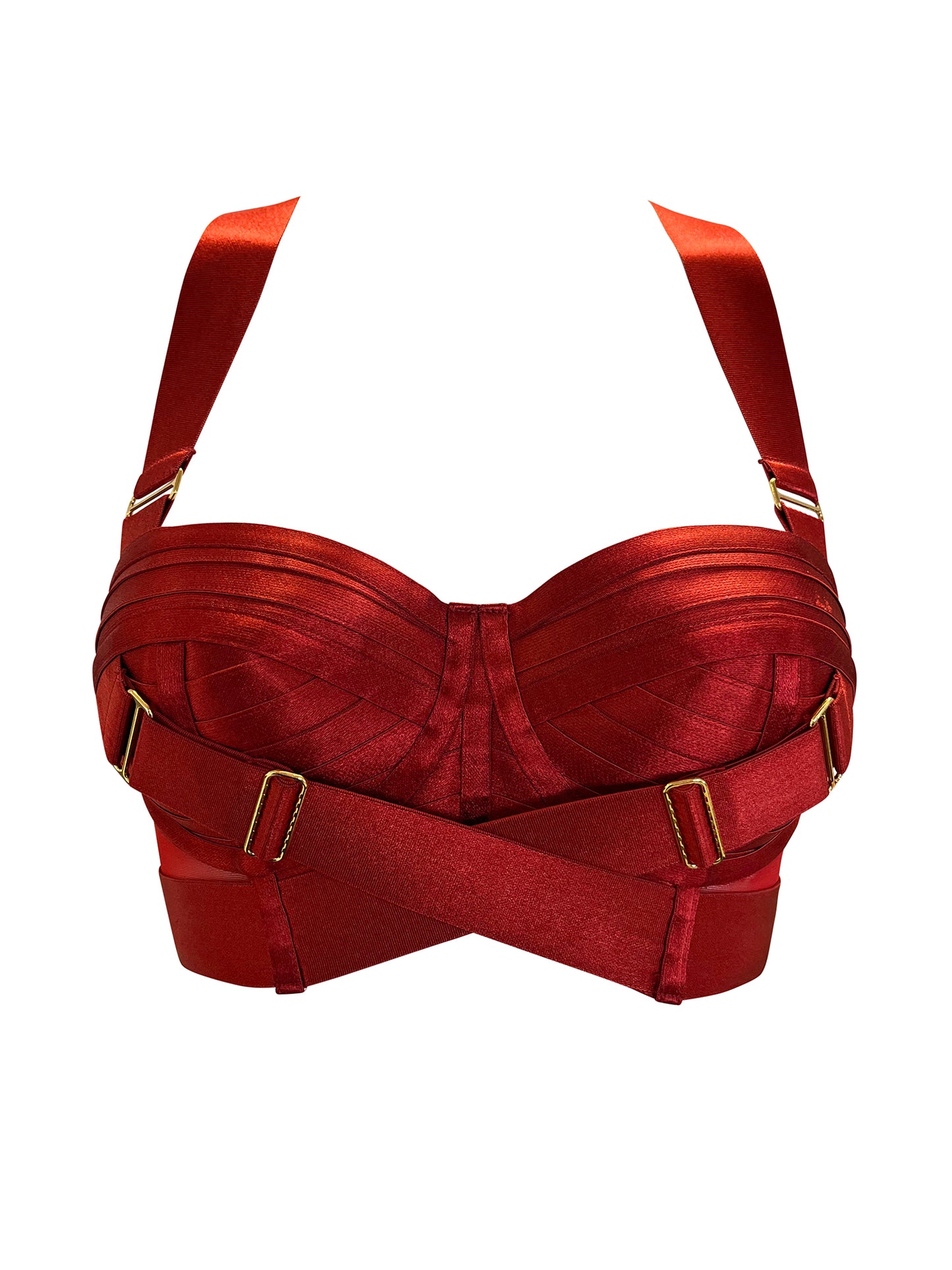 Signature Red Panelled Bodice Bra