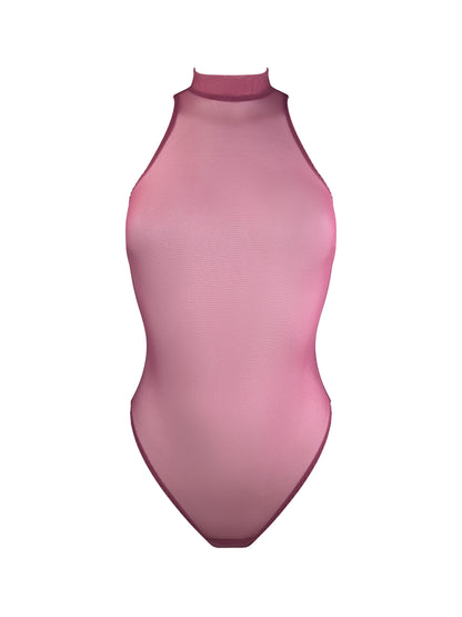 Signature Raspberry Mesh High Neck Body