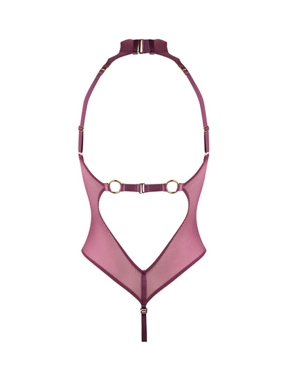 Signature Raspberry Mesh High Neck Body