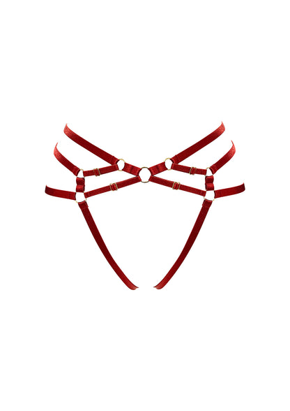 Signature Red Ouvert Harness Brief