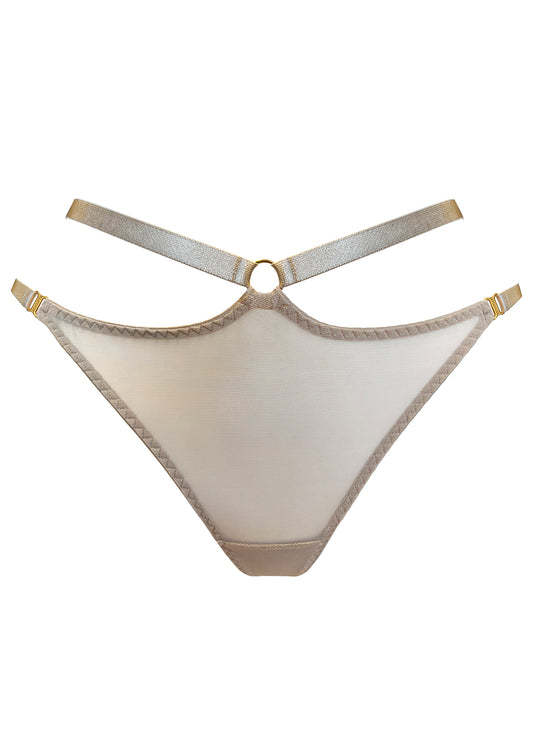 Signature Mesh Harness Thong