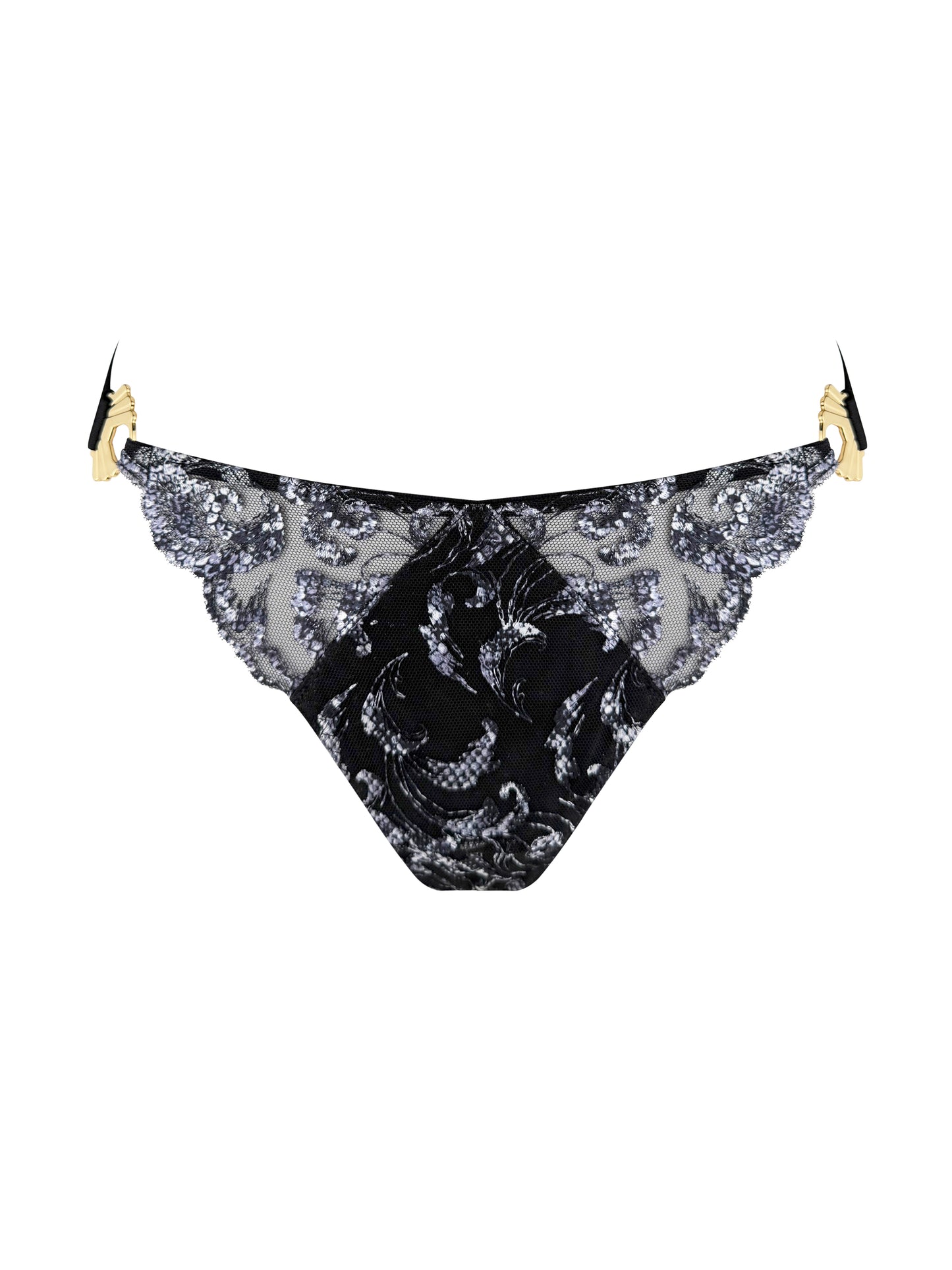 Siren Black Open Back Brief