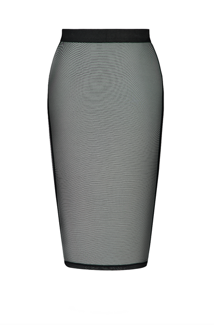 Zenna Mesh Pencil Skirt
