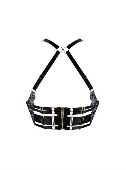 Siren Black Longline Bodice Bra