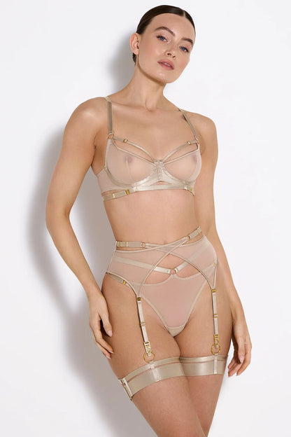 Signature Mesh Harness Thong