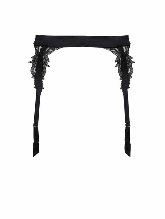 Onyx Suspender Belt