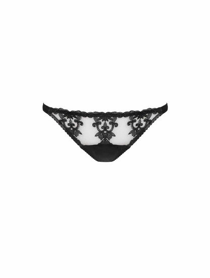 Onyx Embroidered Ouvert Brief