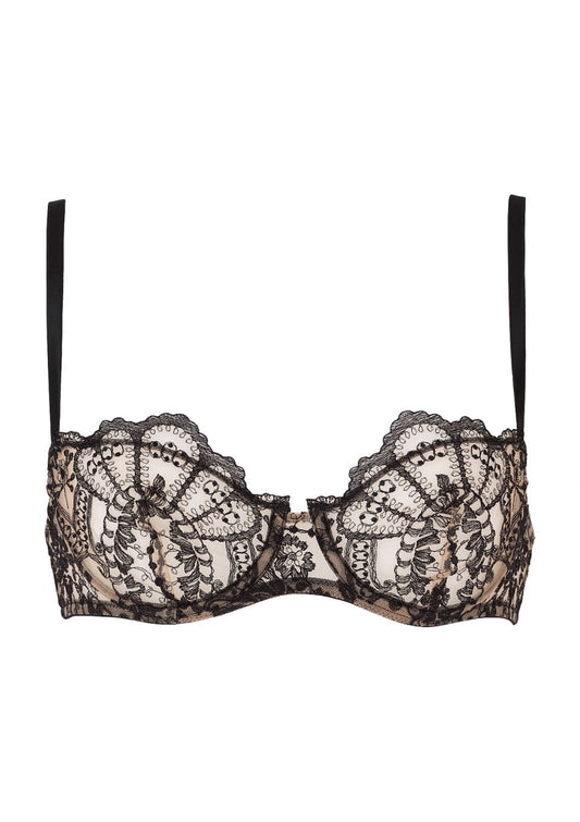 La Naissance d'Venus Black Balconette Bra