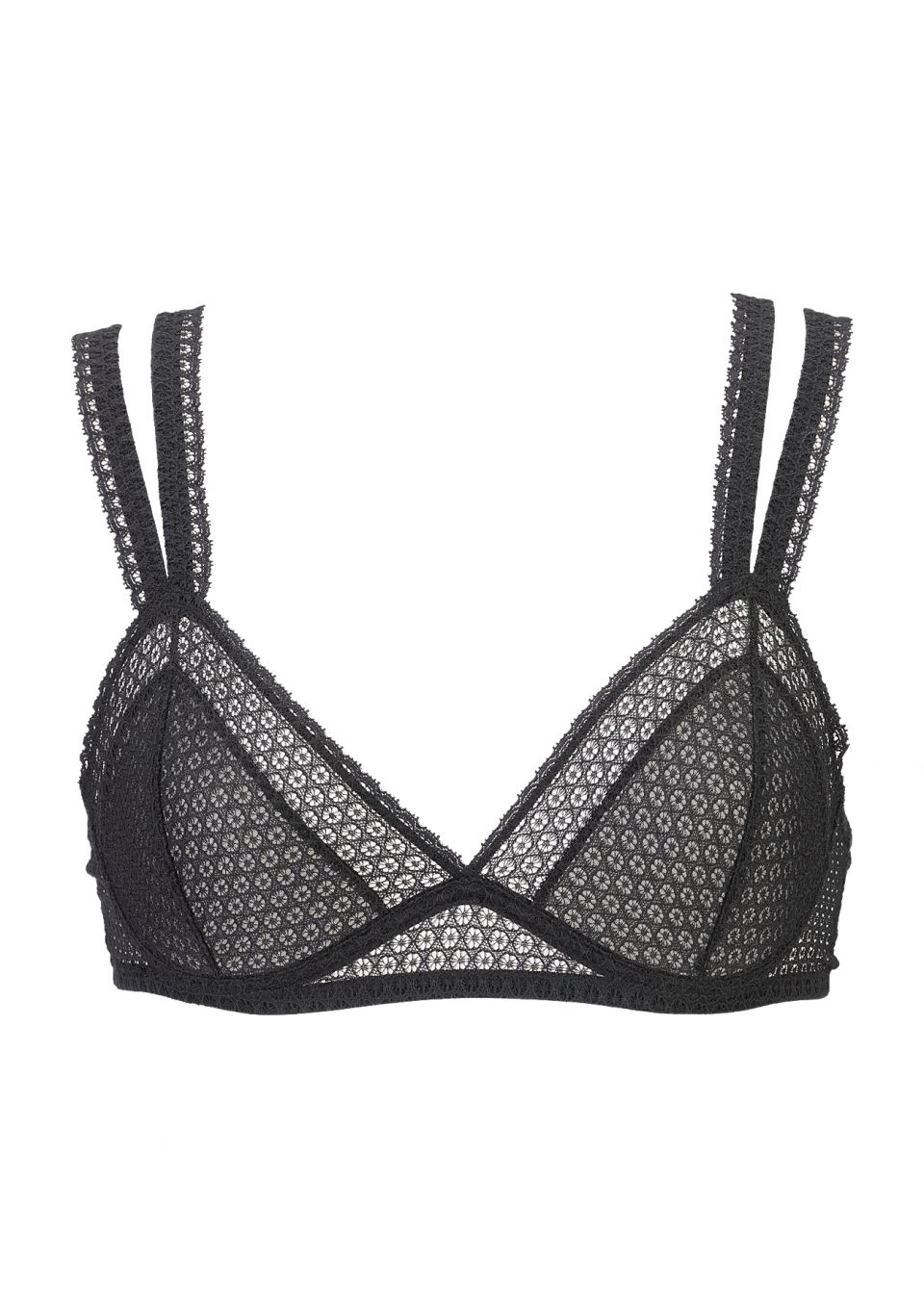 Pointelle Triangle Soft Bra