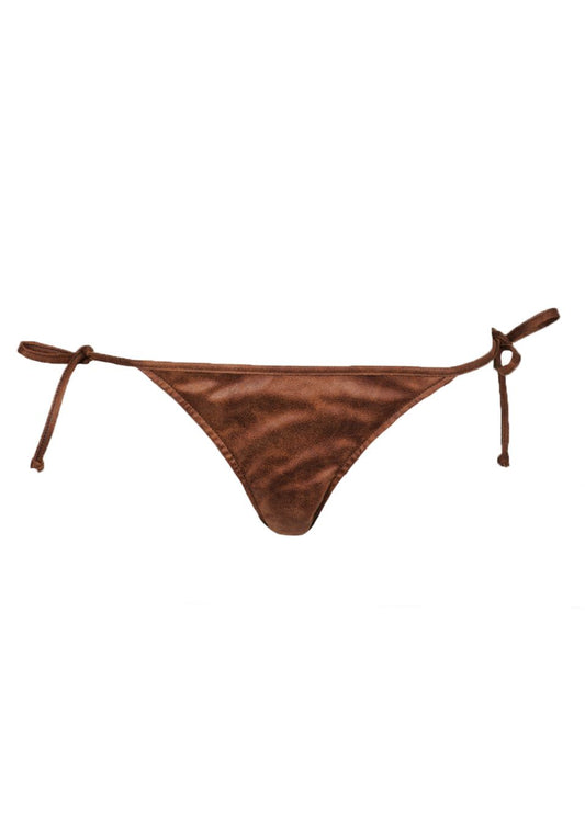 Tan Tie-side Bikini Bottom