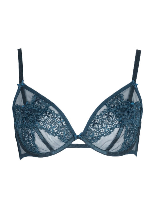 Rive Gauche Teal Underwired Bra