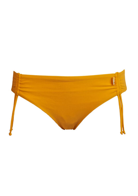 On Ice Papaya Ruched Bikini Bottoms